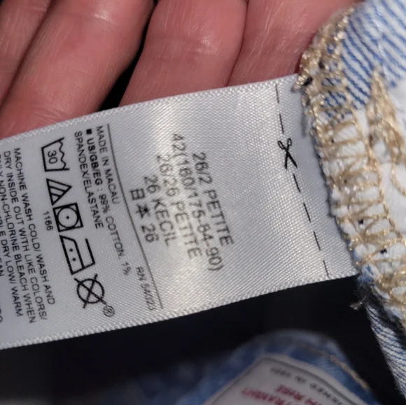 GAP Cheeky Straight High Rise Jeans 26/2 Petite - Picture 7 of 7